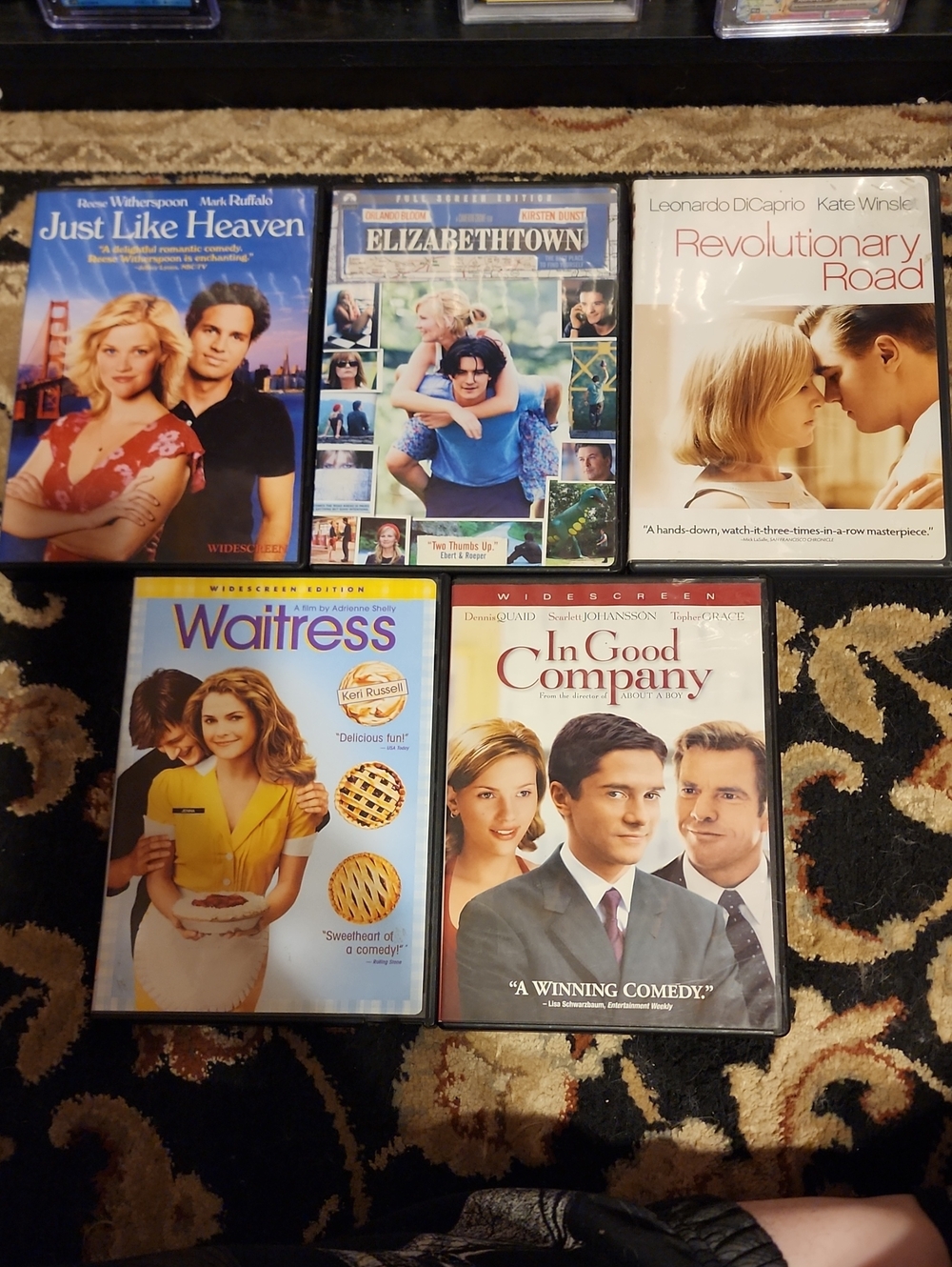 Assorted Movie DVD Collection - Various Titles (Blue, White, Yellow)